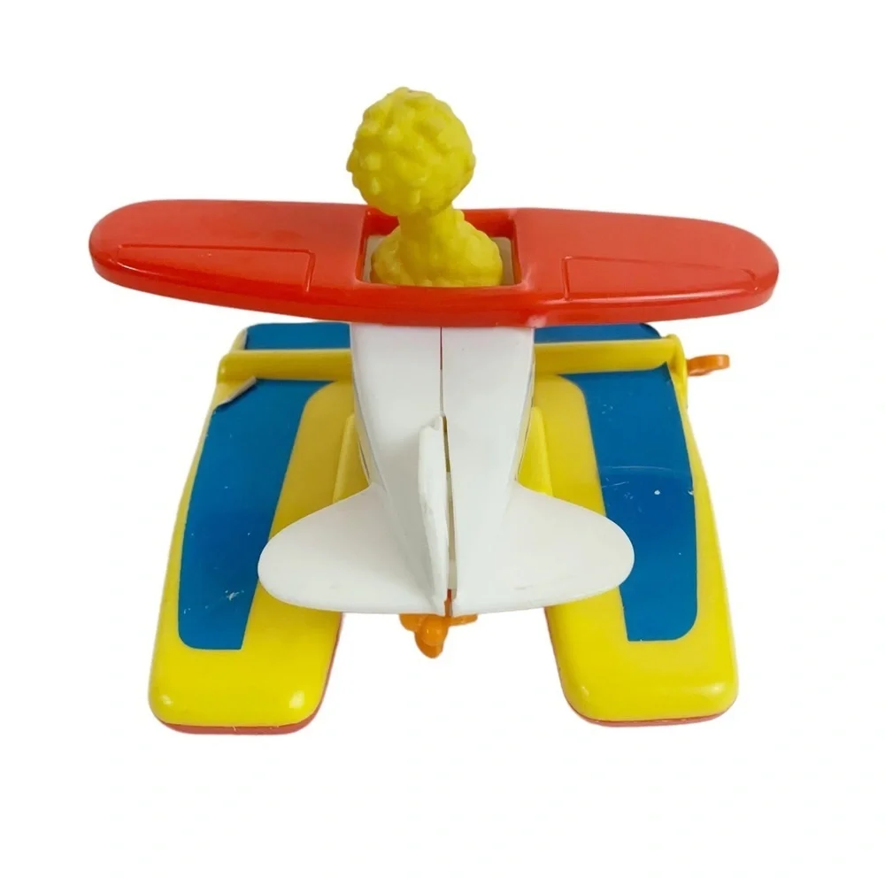 Vintage Illco Sesame Street Big Bird Wind-Up Pontoon Plane – Works! - Picture 6 of 6